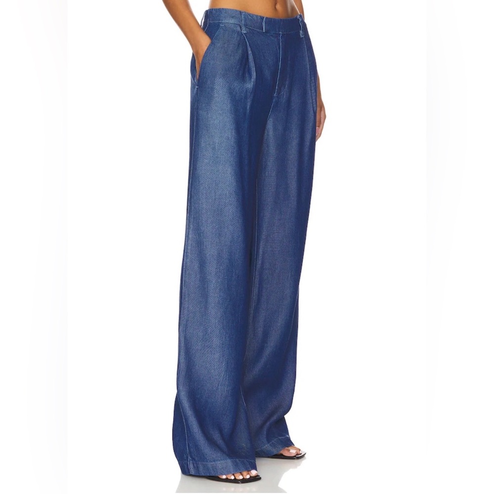 LOVERS + FRIENDS Agathe Pant in Blue Denim - Picture 2 of 12